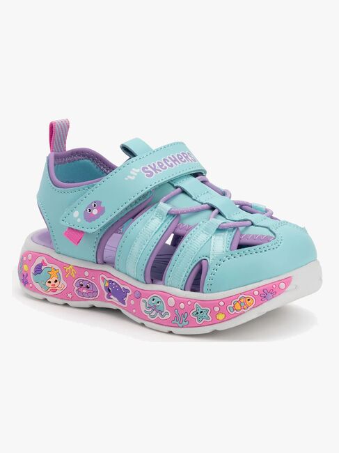 Skechers Play Scene Splash Cute Crew Sandalen, Blue