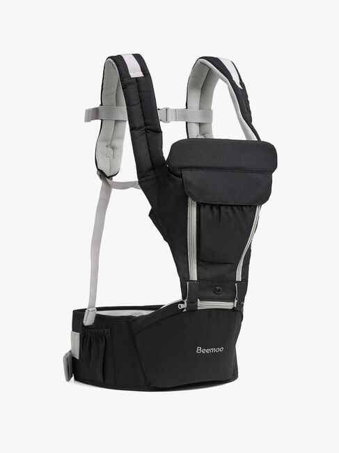 Beemoo CARE Carry Comfort 4-in-1 Babytrage & Hüftsitz, Black