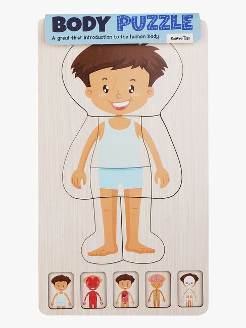 Barbo Toys Körperpuzzle, Blau