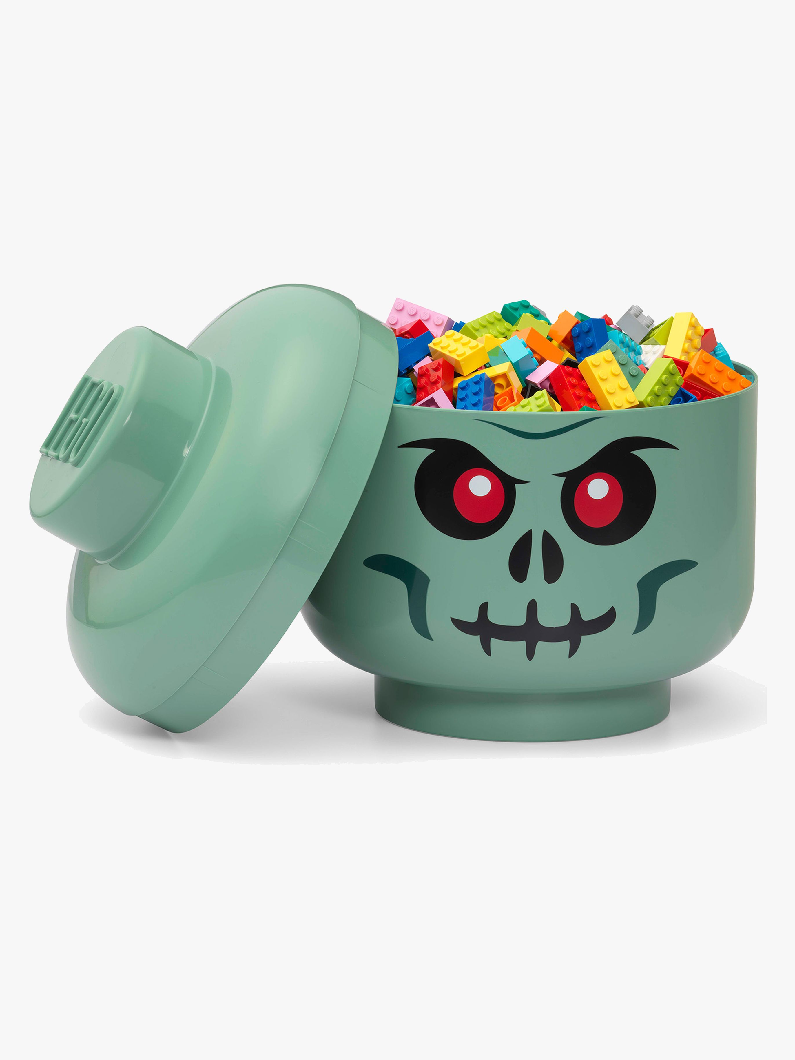 LEGO Aufbewahrungsbox Totenkopf Large, Grün