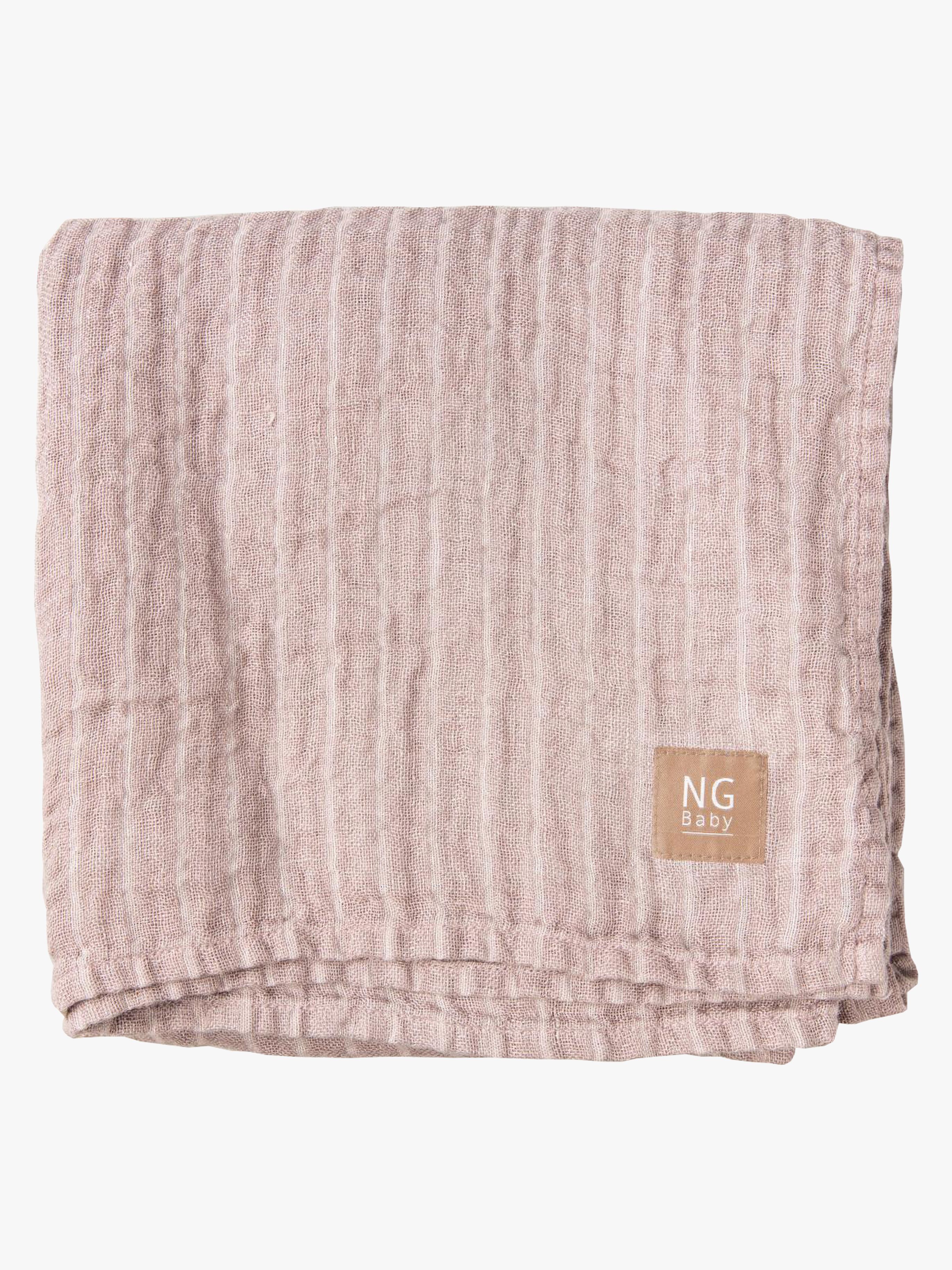 Leinendecke 100x100, Dusty Pink