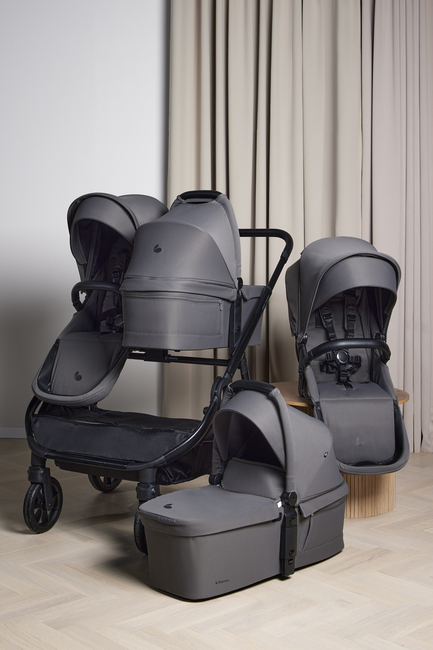 Beemoo Pro Twin 2 Zwillingswagen, Mocha Grey