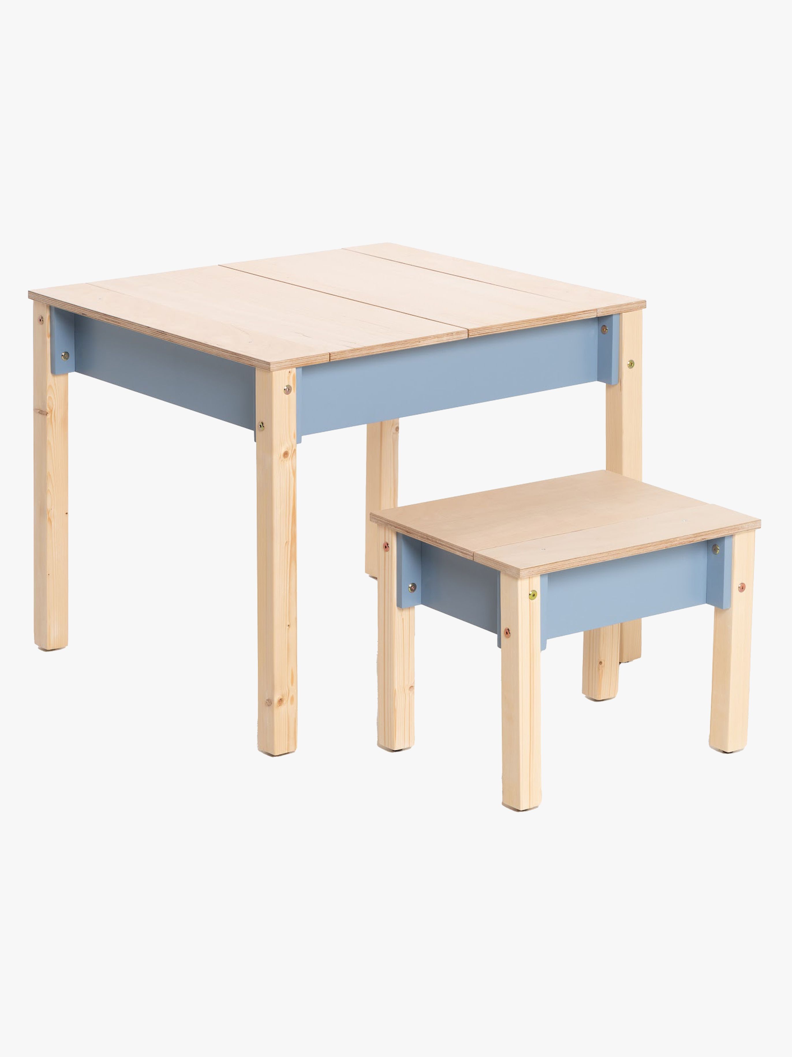 Family-scl Smart Stauraum Tisch mit Stuhl, Dusty Blue