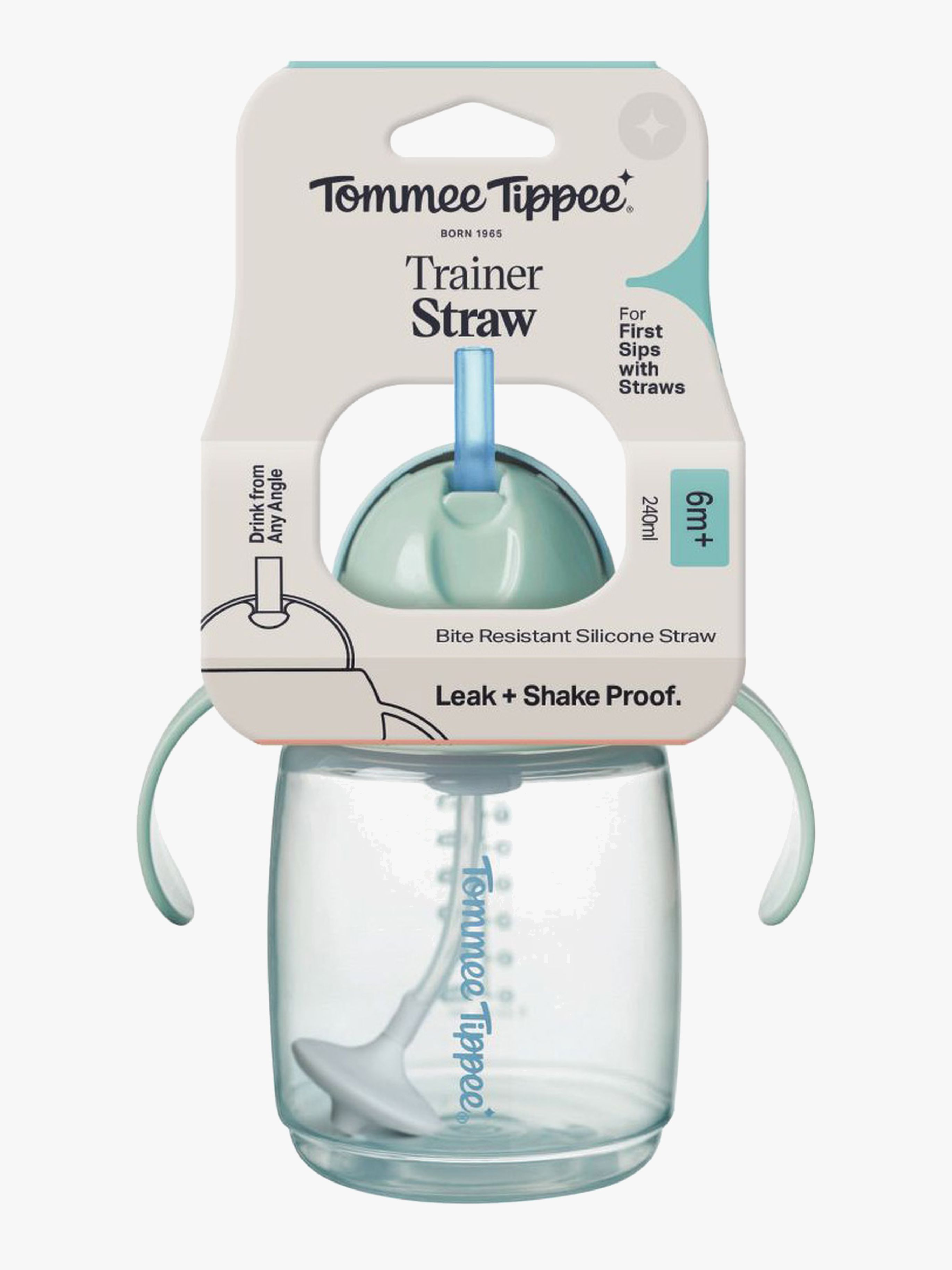 Tommee Tippee Trinkhalmbecher 240 ml, Blau