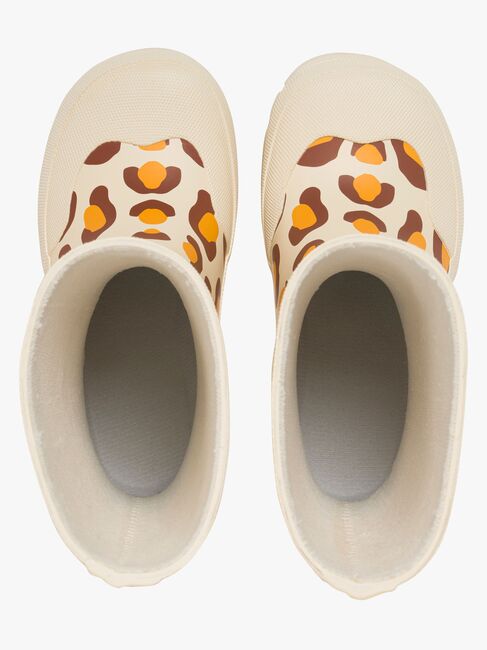 Viking Jolly Print Gummistiefel, Cream