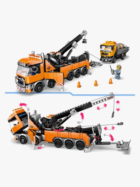 LEGO City 60467 Schwerlast-Abschleppwagen mit Kran
