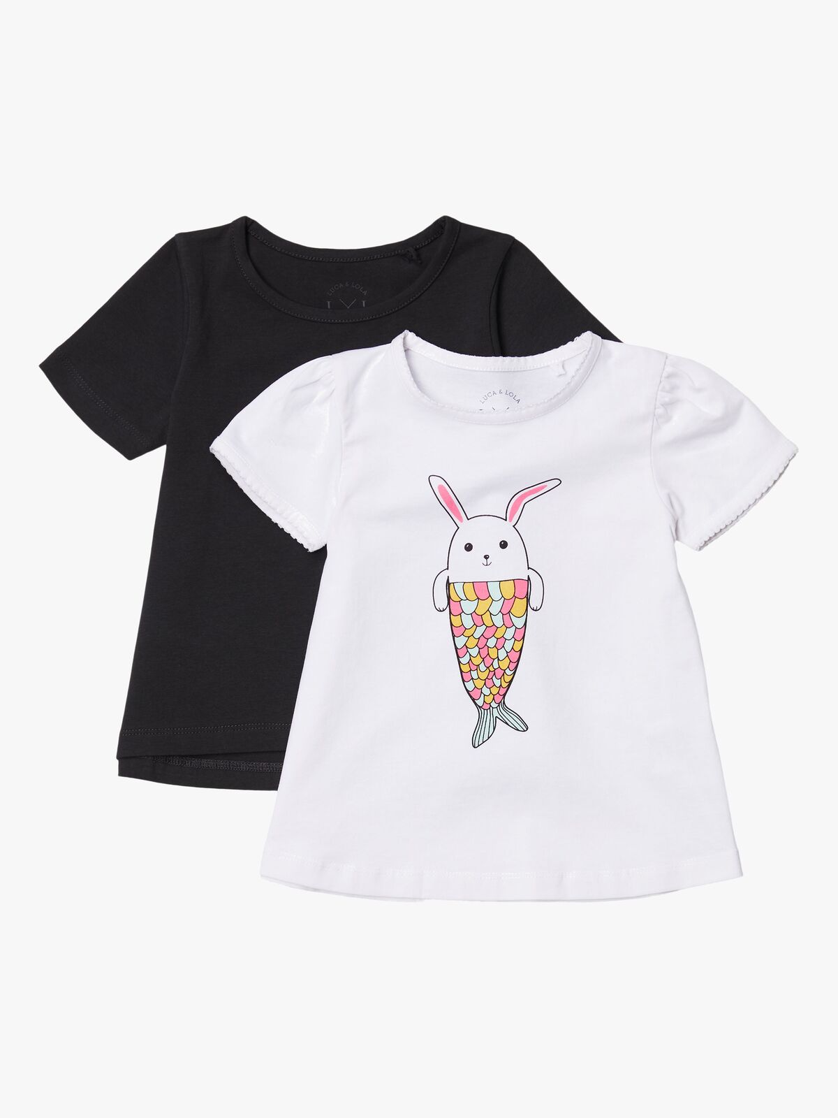 Luca & Lola Emily Oberteil 2er Pack, White/Anthracite