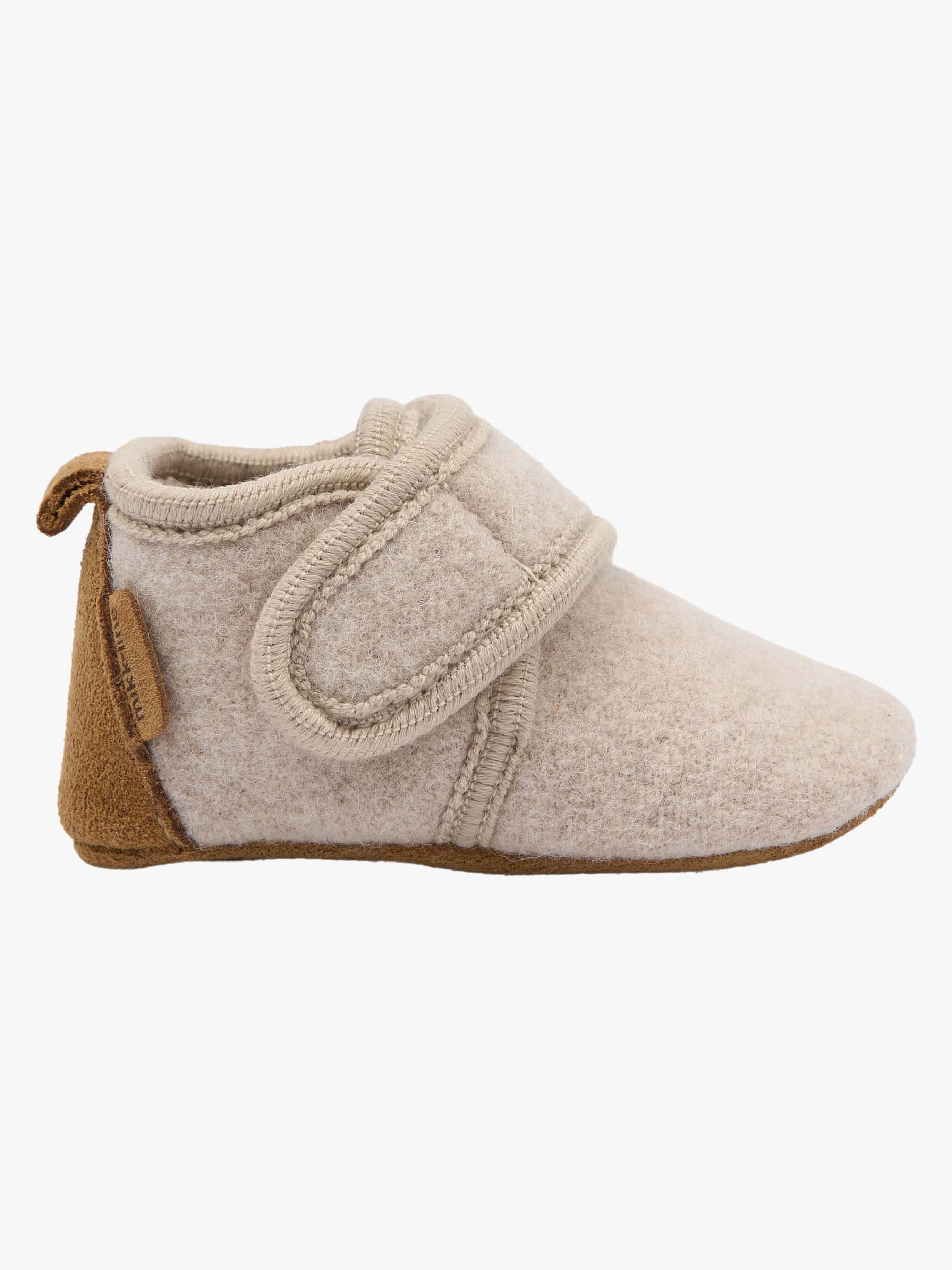 Hausschuhe aus Wolle, Off White, 6-12 Monate