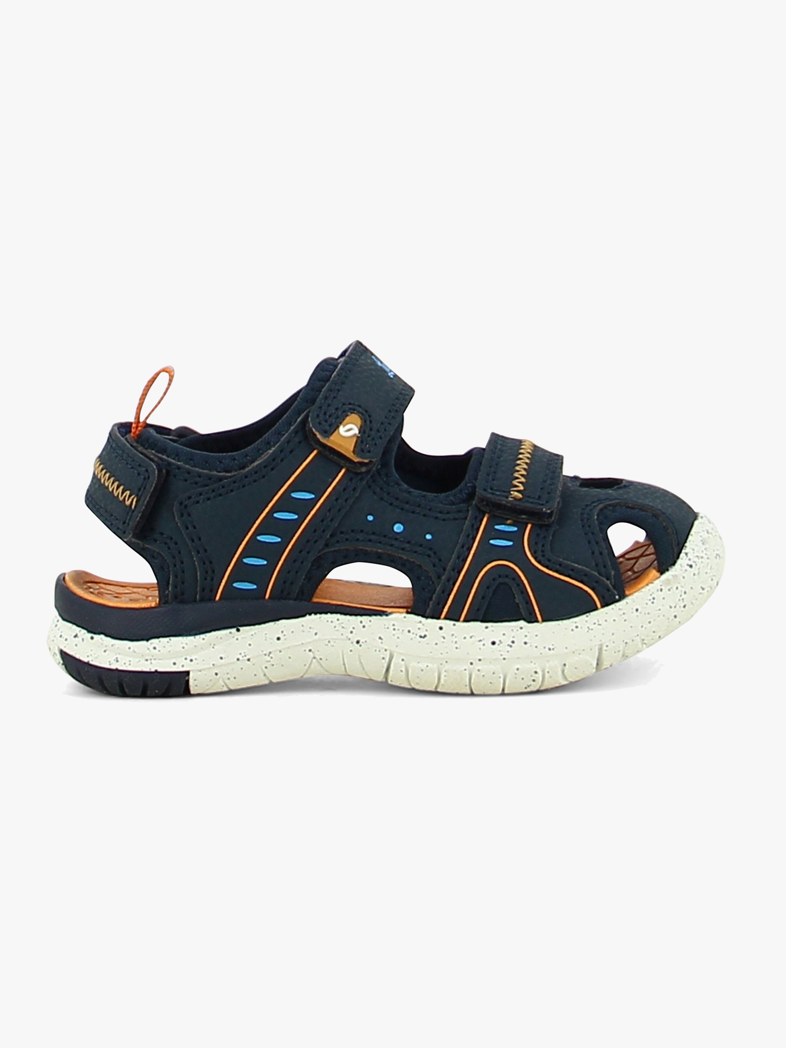 Leaf Ljungby Kinder Sandalen, Navy/Orange, 28