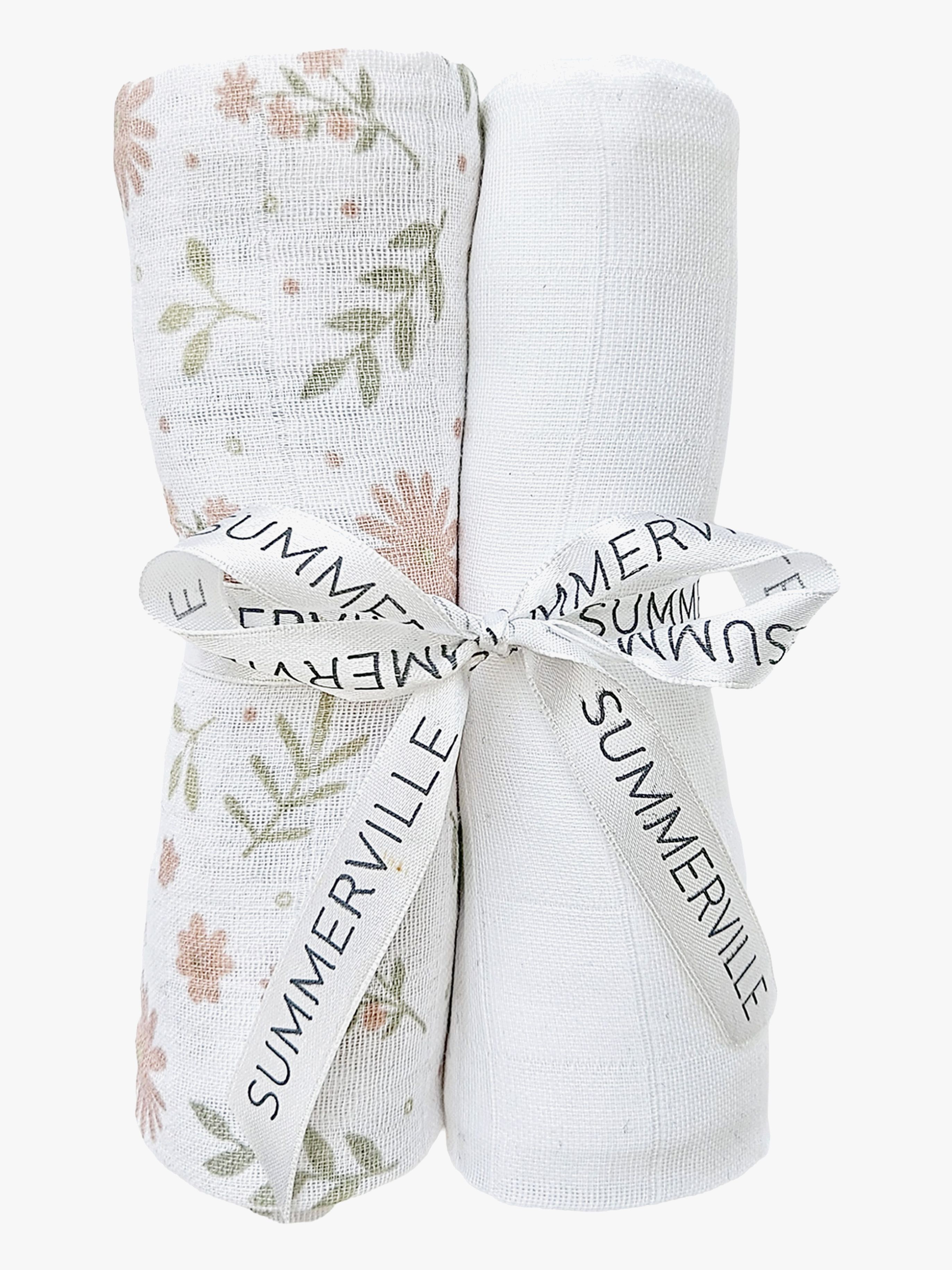 Summerville Organic Musselintuch 2er-Pack, Blossom