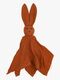 Oh, Poppy! Leia Kaninchen Schmusetuch Musselin, Warm Rust
