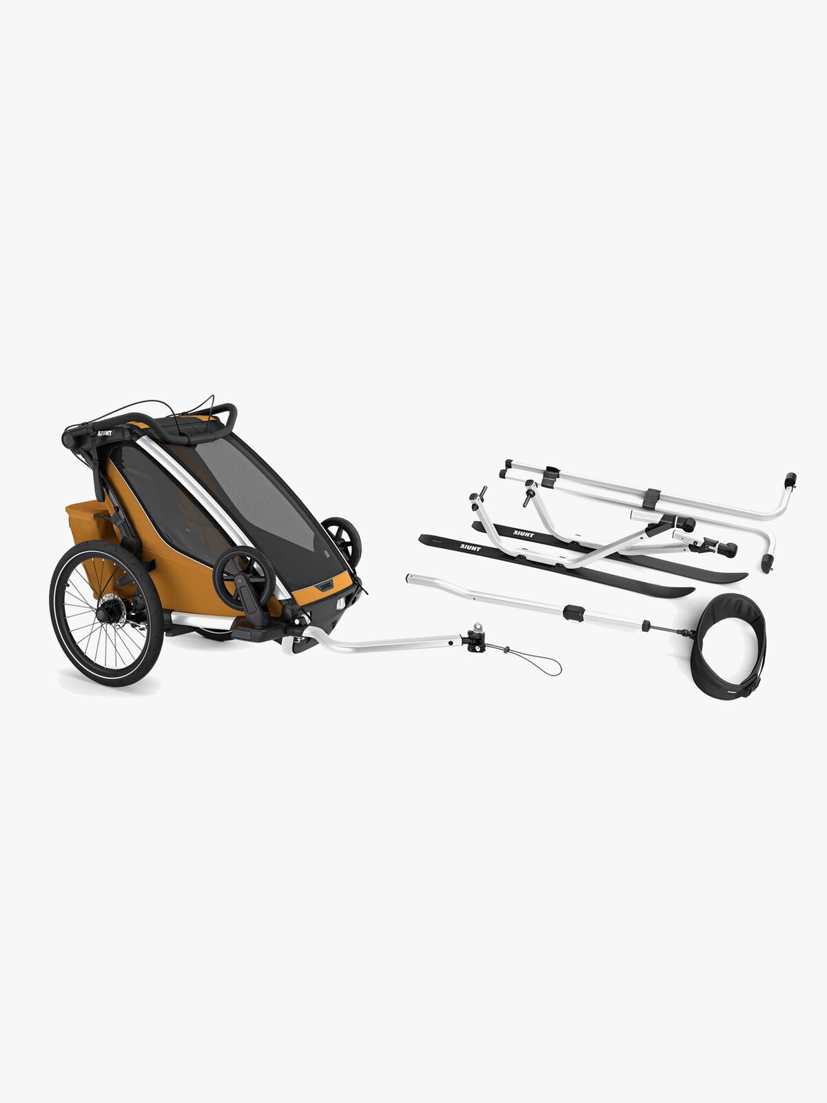 Thule Chariot Sport 1 Fahrradanhänger inkl. Skiset, Natural Gold G3