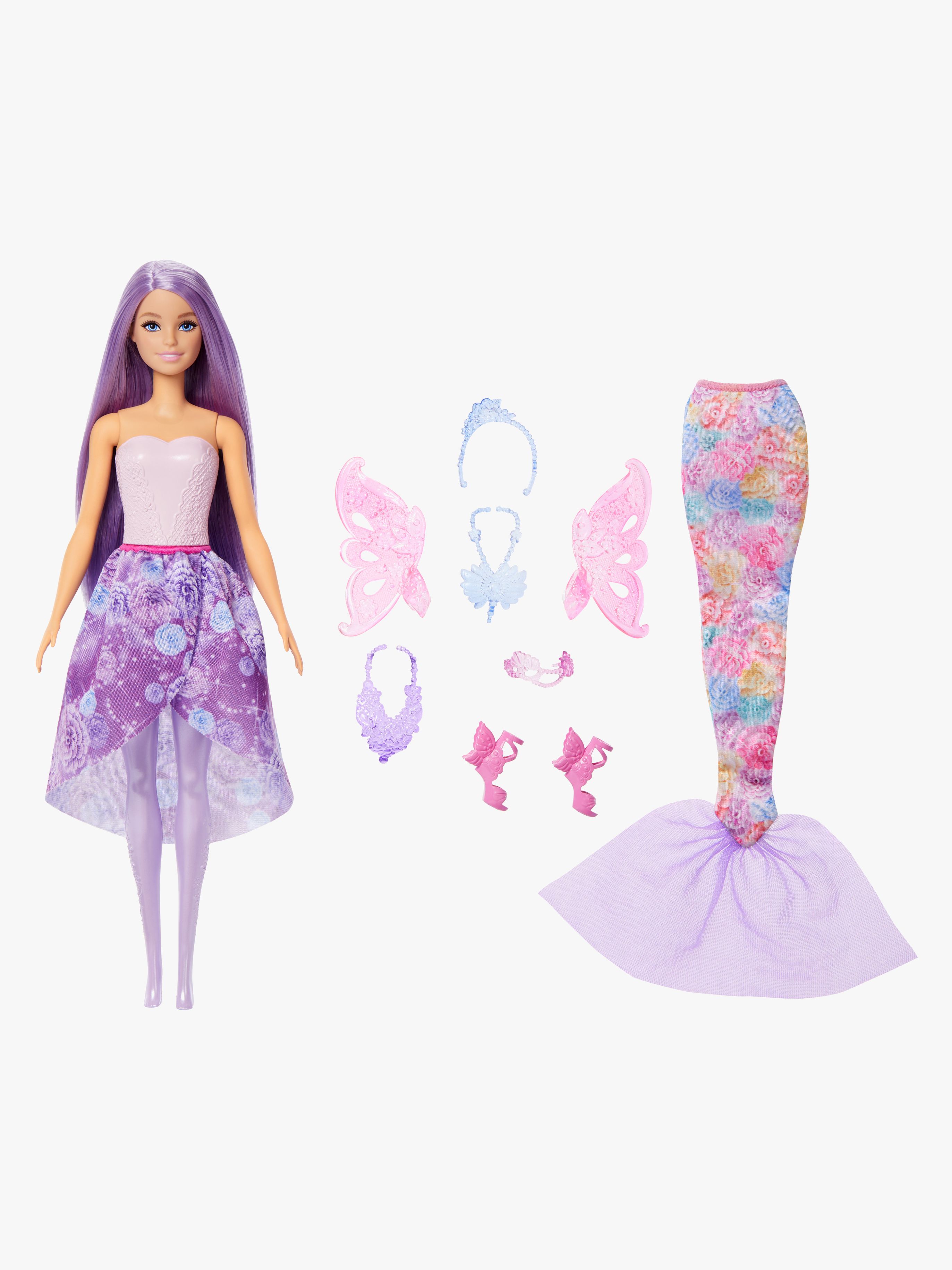 Fantasy Dress Up Puppe Lila Haar