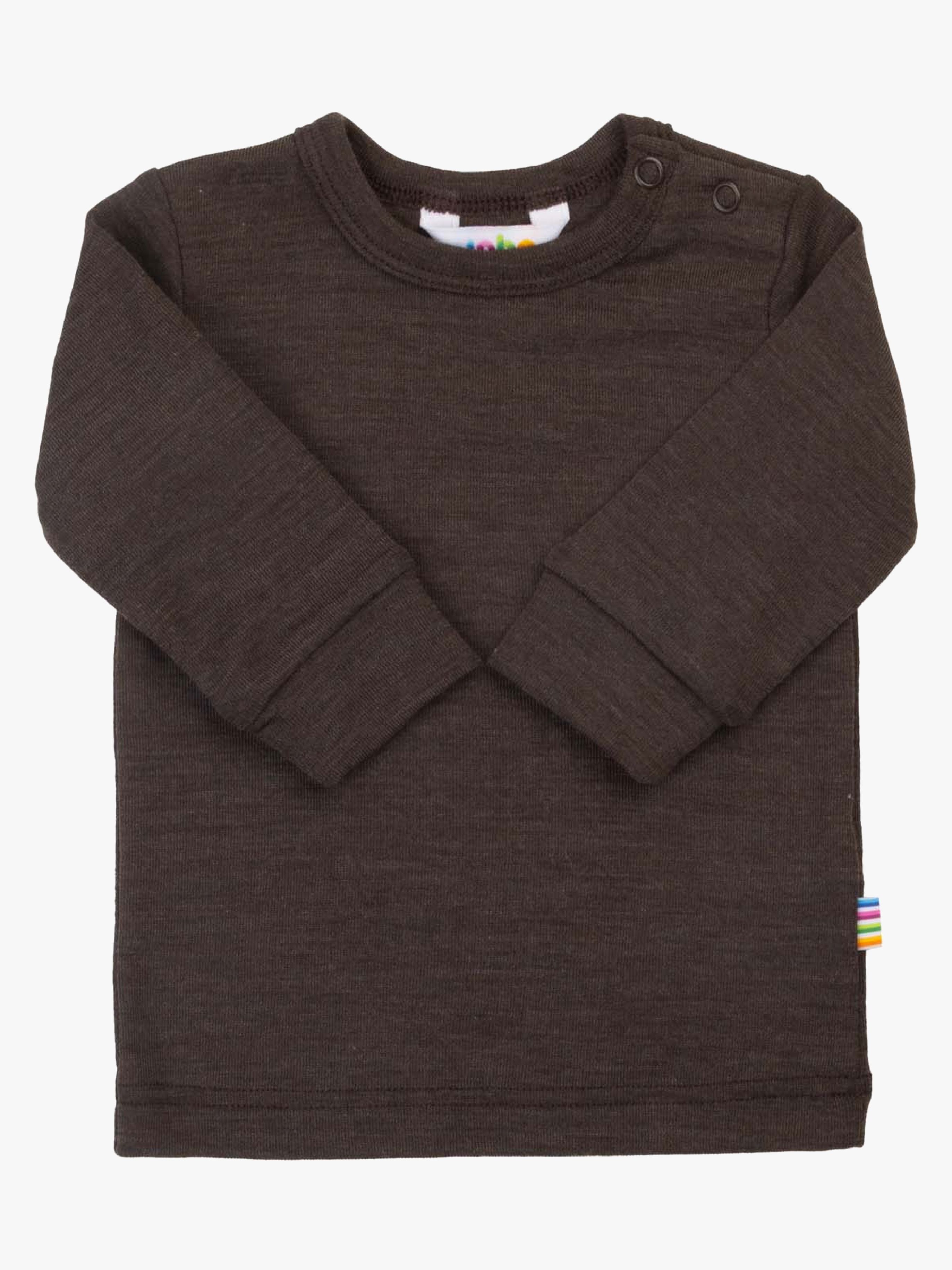 Joha Pullover Merinowolle, Dunkelbraun, 120