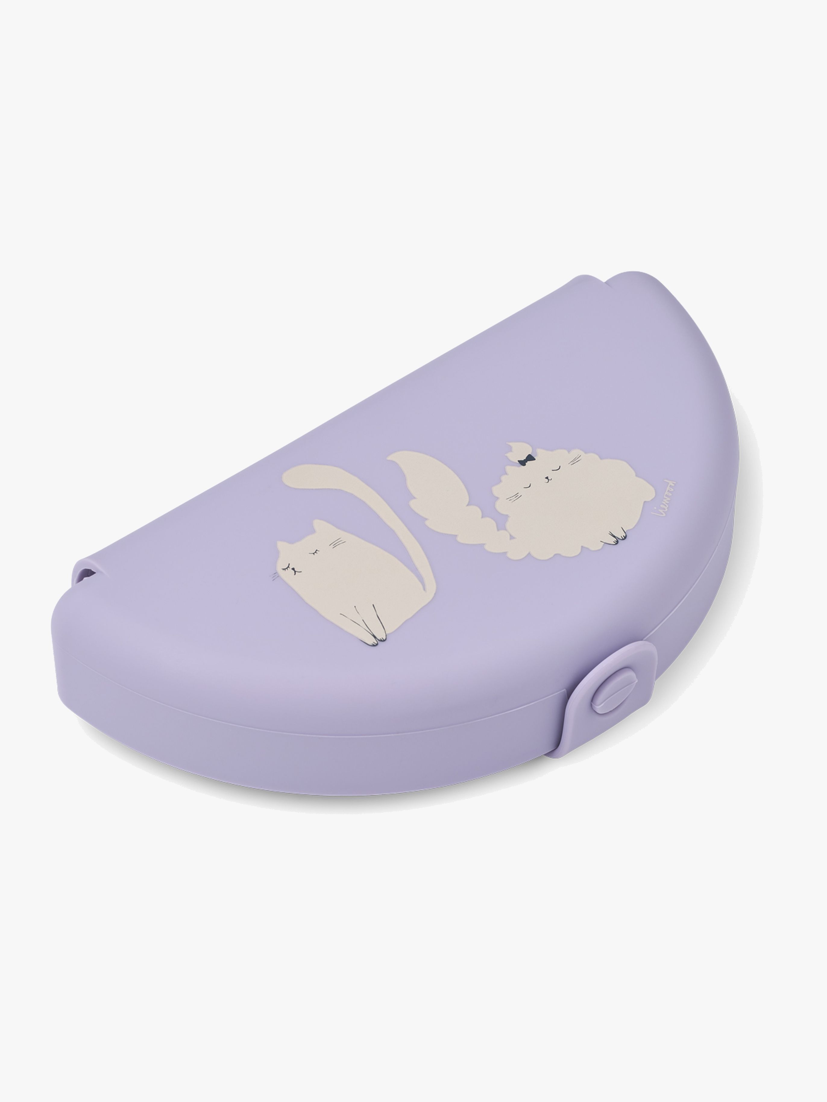 LIEWOOD Eugene Klappbare Snackbox, Cat/Warm Lilac