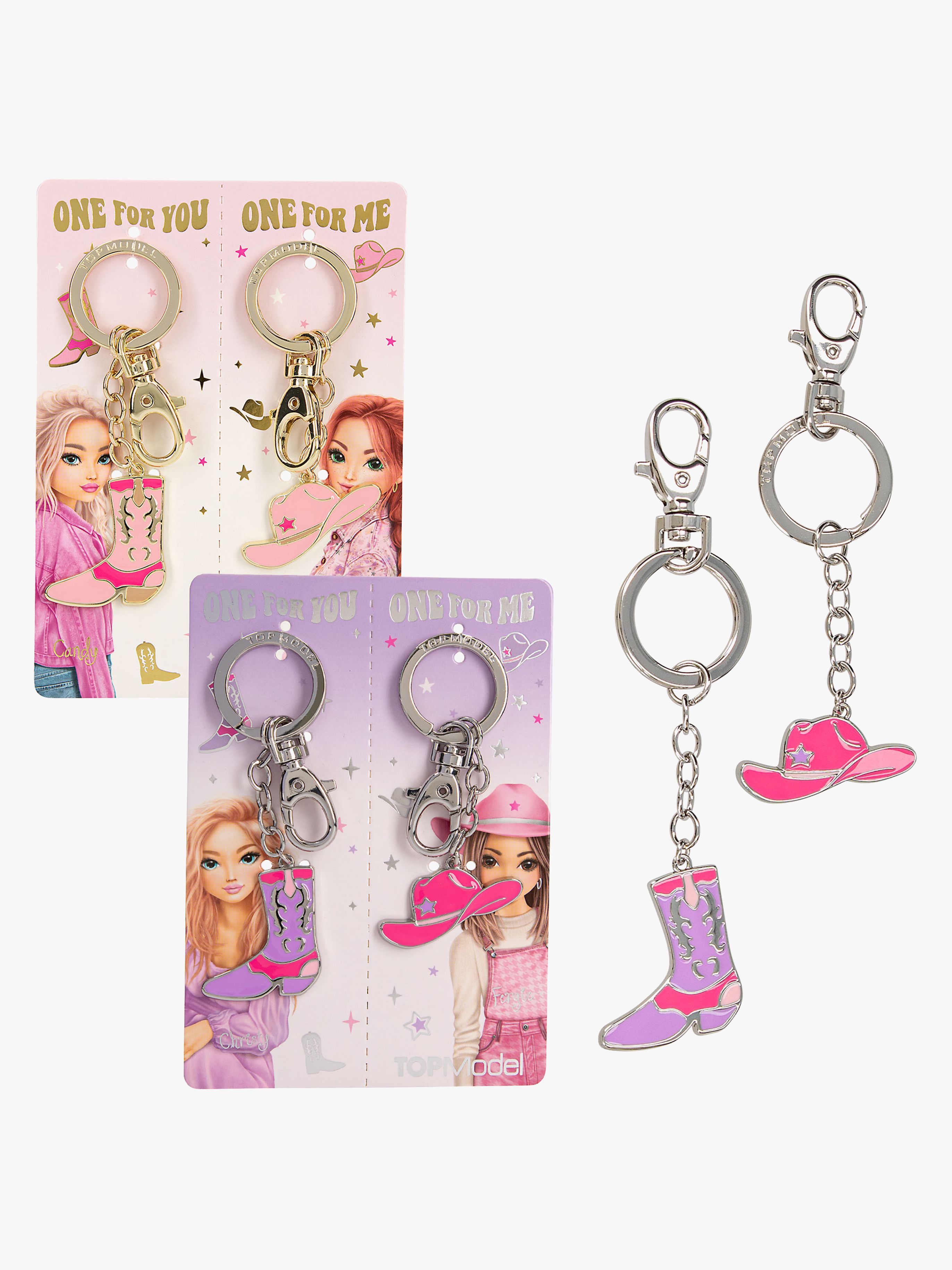 Schlüsselanhänger BFF Cowgirl 2er-Pack, Gemischt