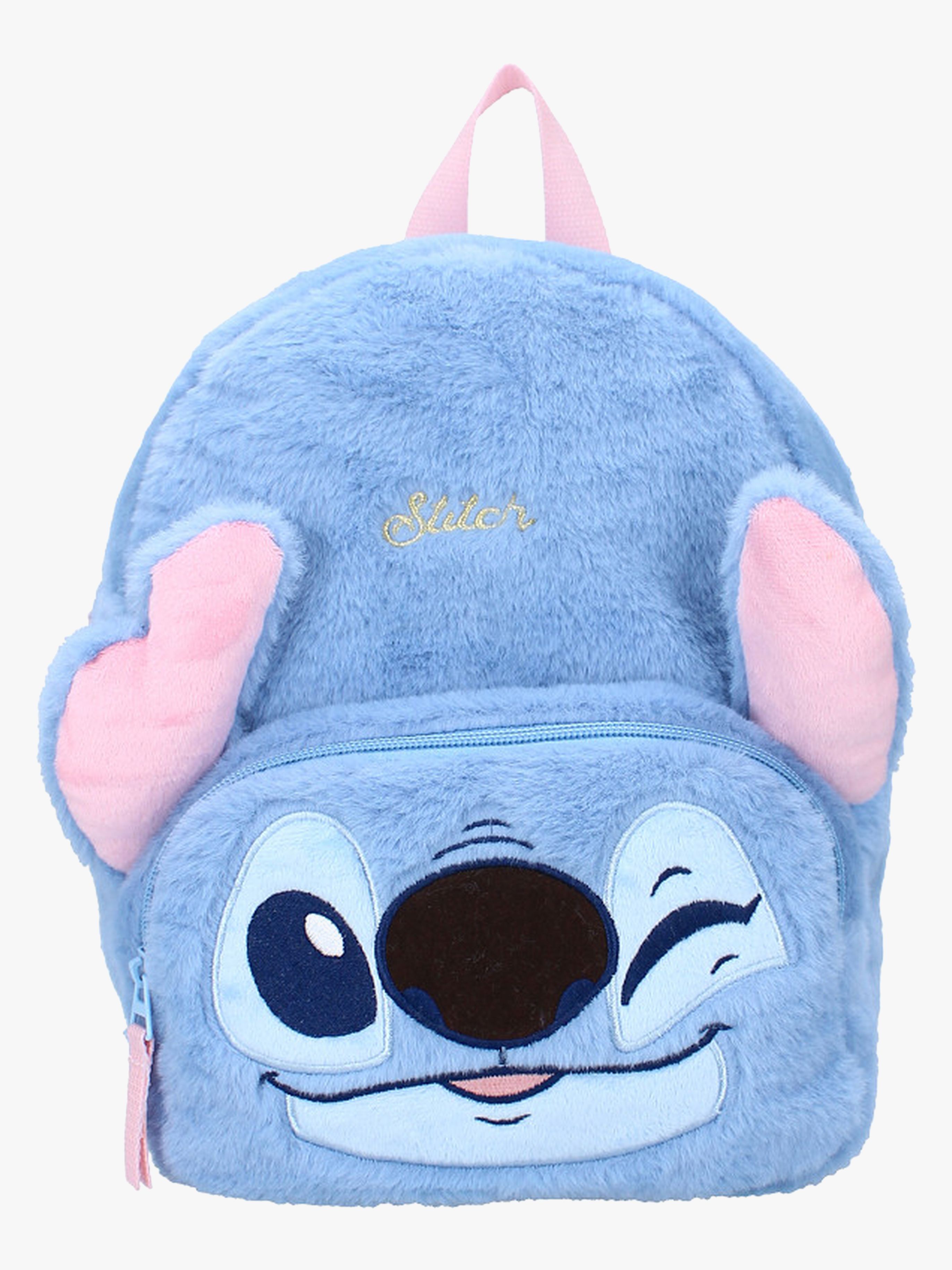 Disney Lilo &  Stitch Plysch Kinder Rucksack Fluffy Festival, Blau