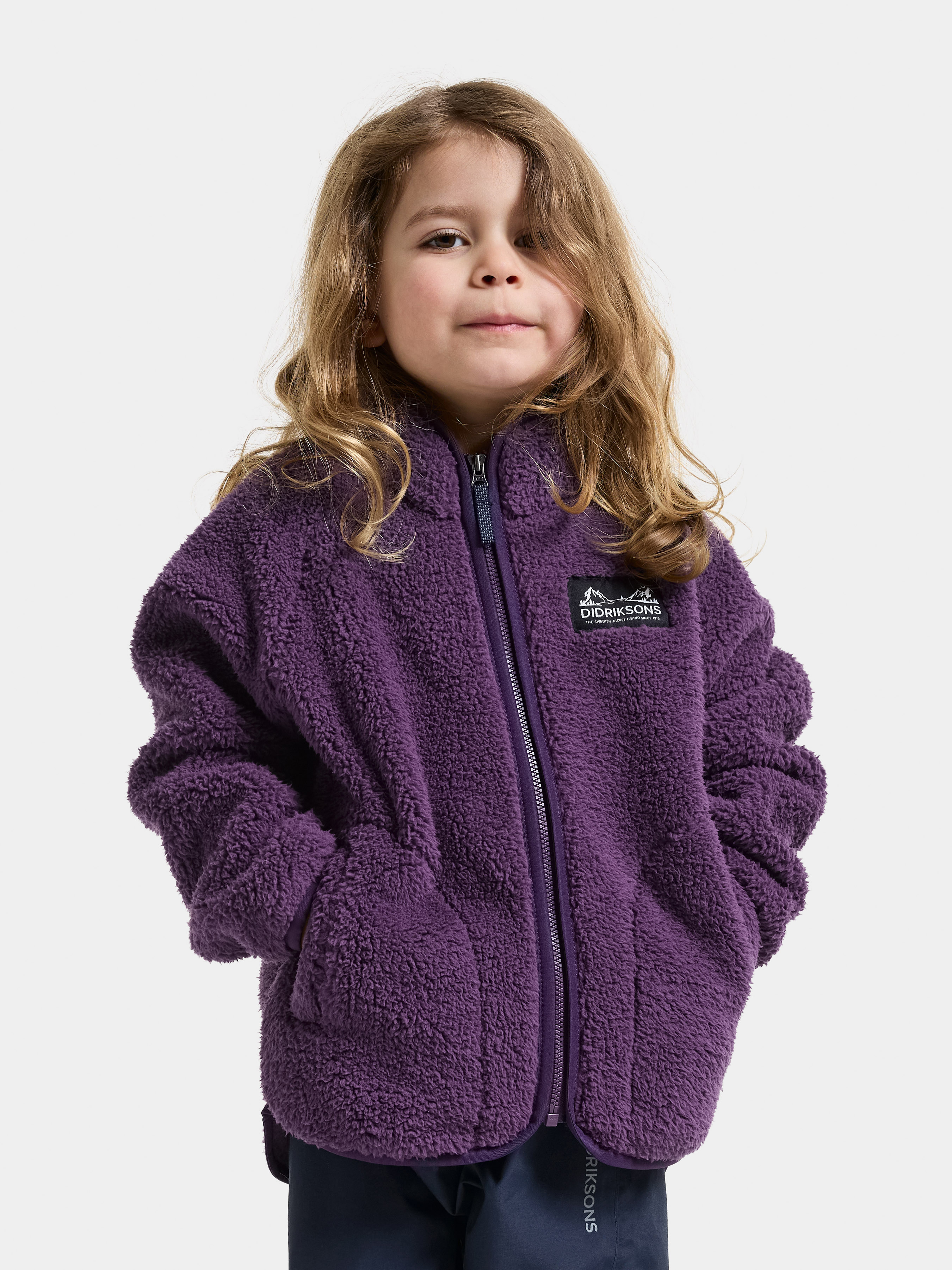 Didriksons Gibbs Fleecejacke, Northen Purple, 110