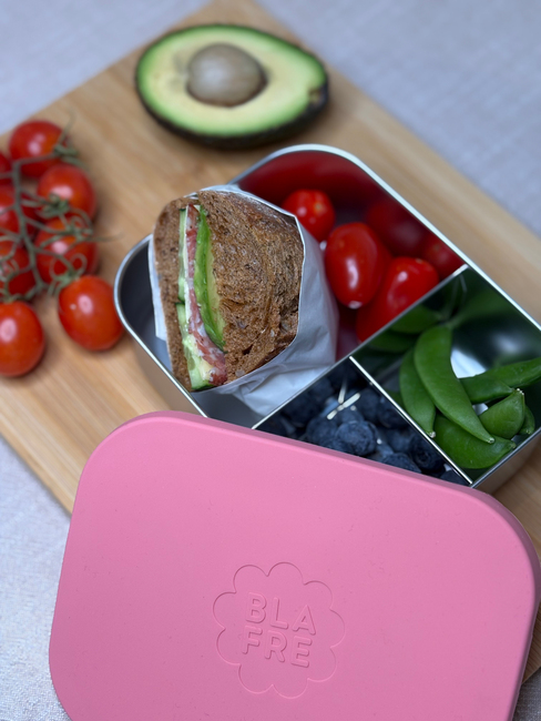 Blafre Brotdose Drei Fächer, Rosa