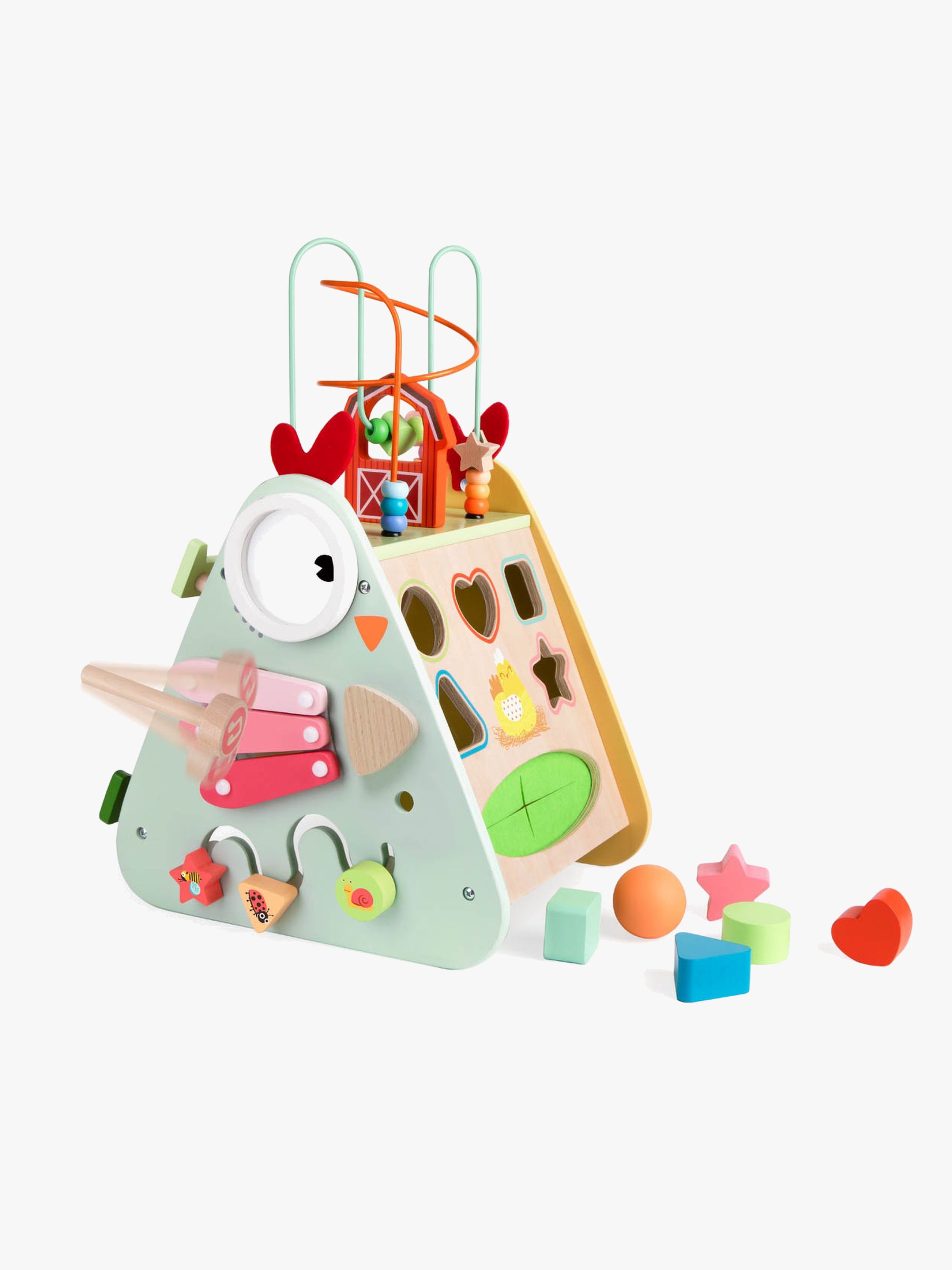 ClassicWorld Aktivitätsbox Fröhliche Henne, Babyspielzeug