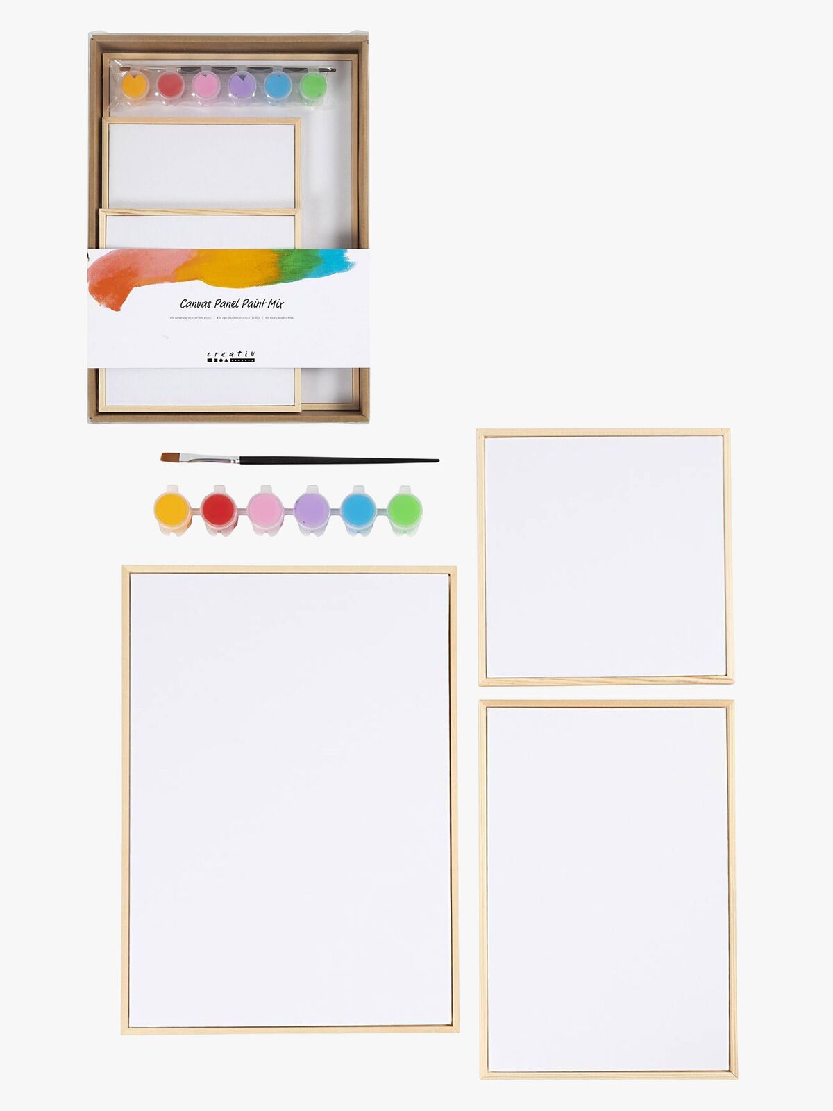 Creativ Company Leinwände 3er-Pack