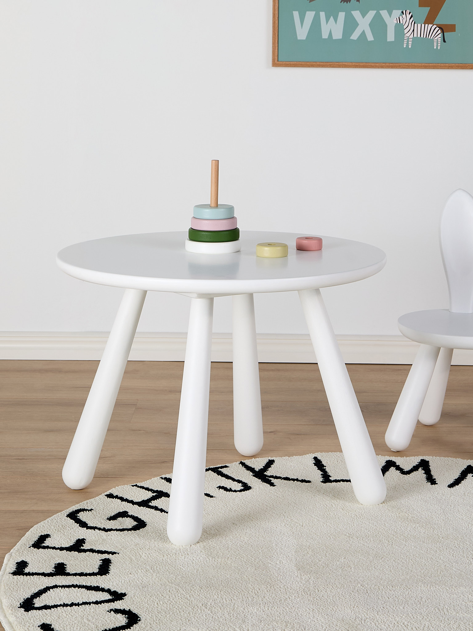 Nordic Tisch Dimma, Weiß, Kinderzimmermöbel, Kindermöbel