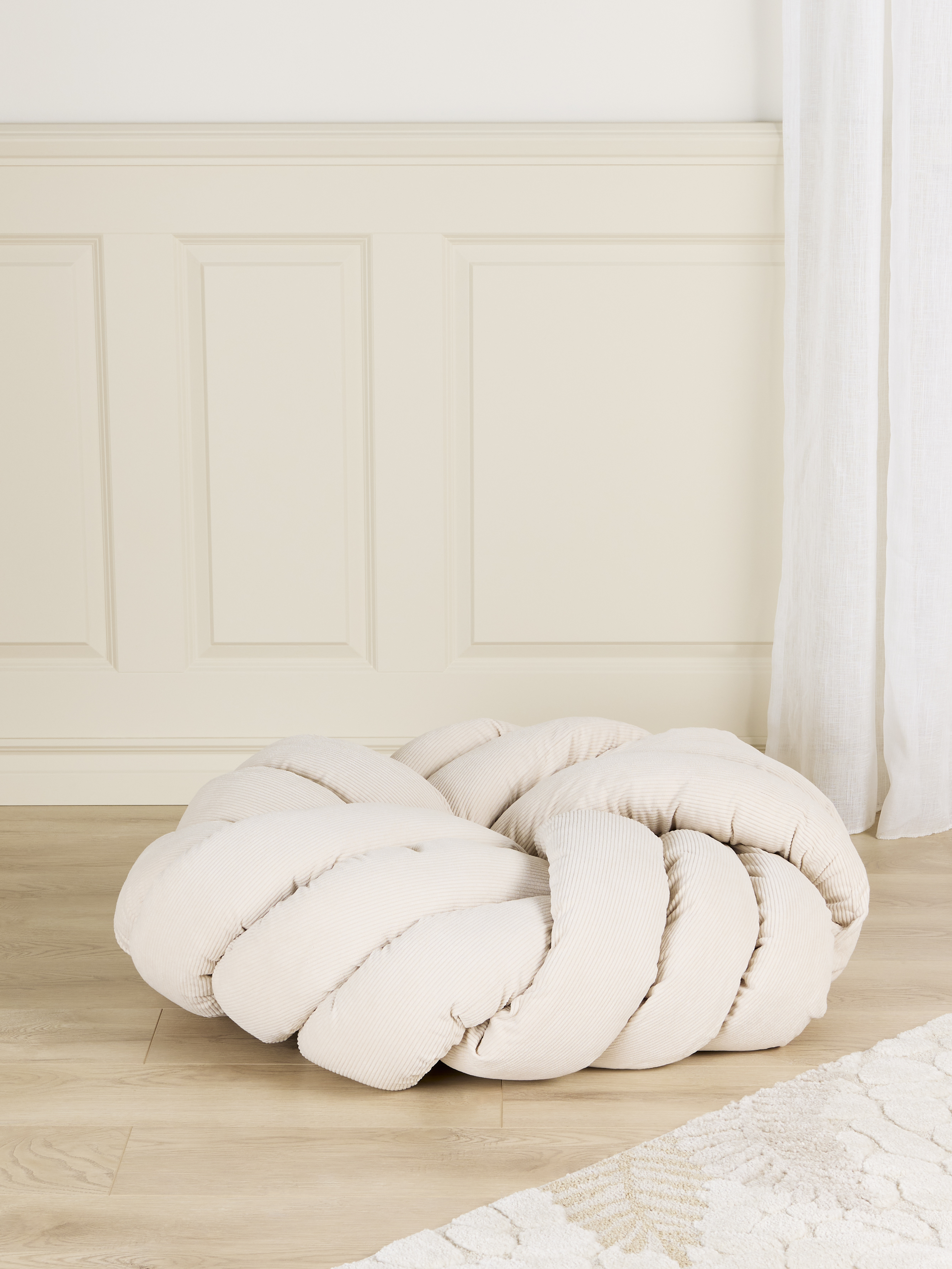 Alice &  Fox BRADIE Sitzhocker, Beige Manchester