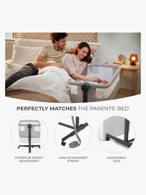 Kinderkraft Nestee Up 2 Beistellbett, Beige