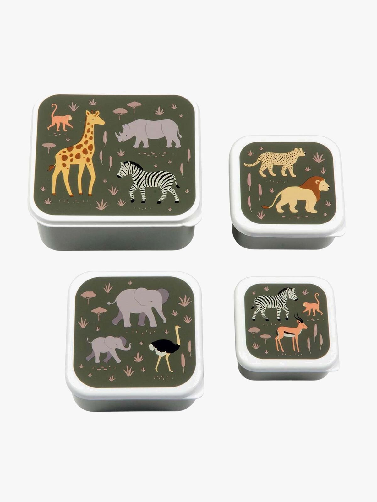 A Little Lovely Company Lunchbox-Set, Savanna