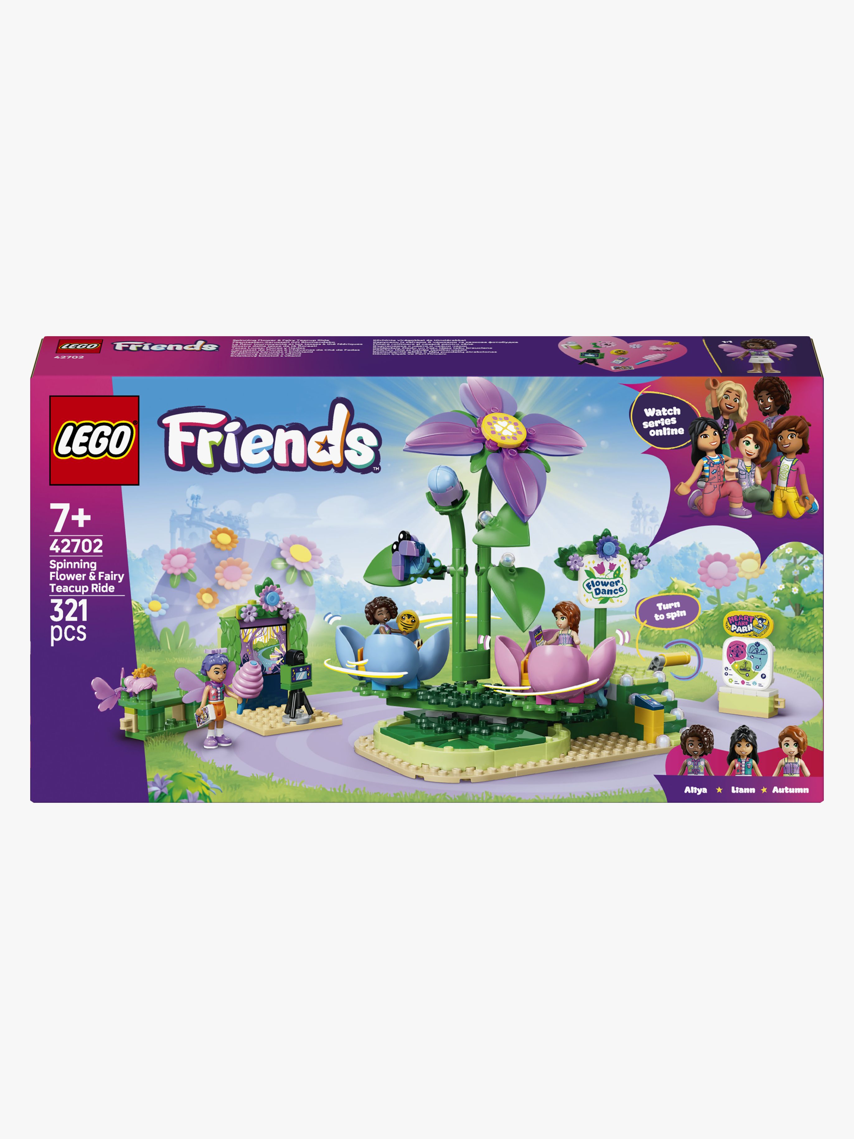 LEGO Friends 42702 Feentassen-Karussell mit Blumendeko