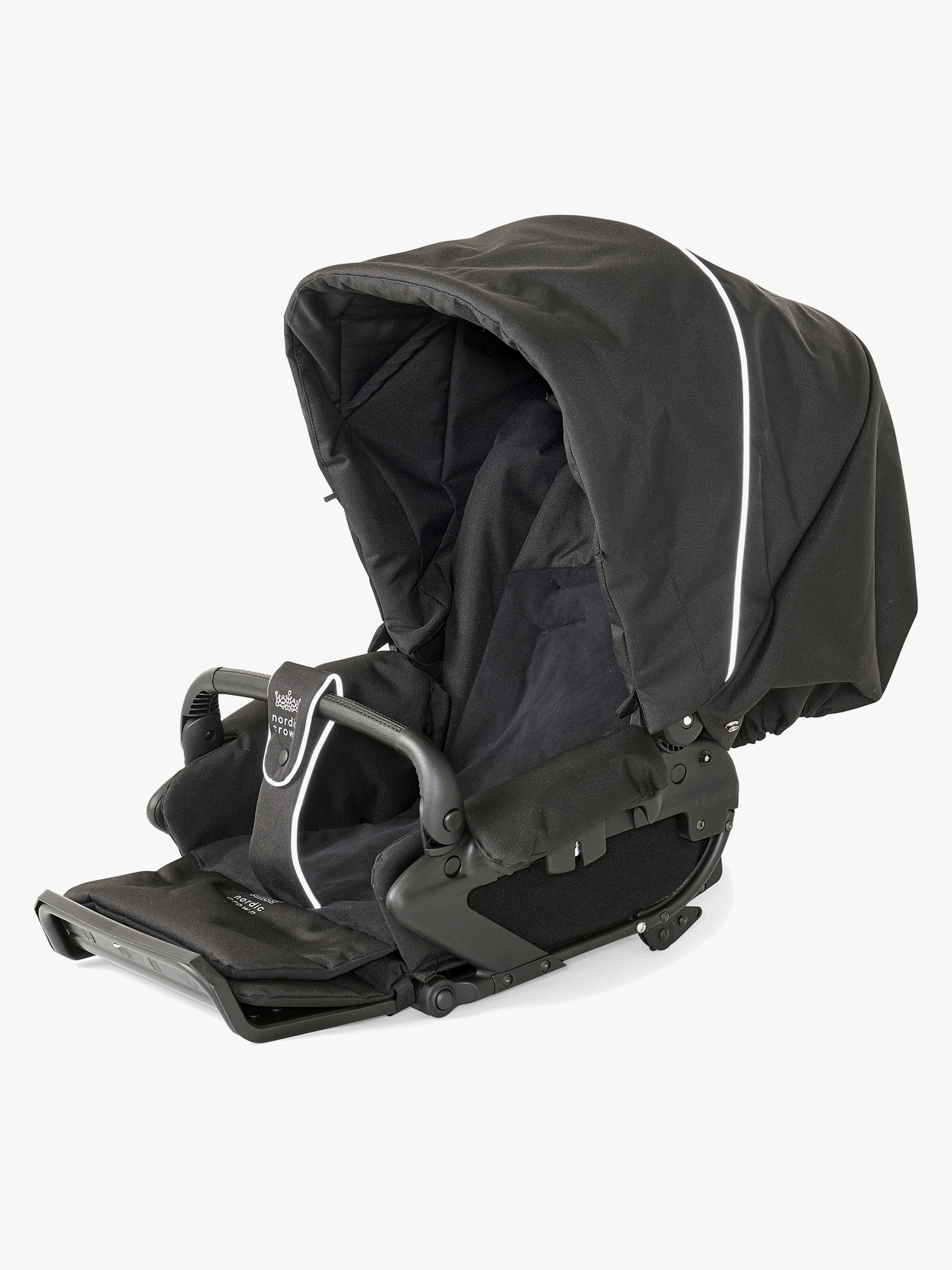 Nordic Crown Spaziergang Textilset Sitzteil, Schwarz