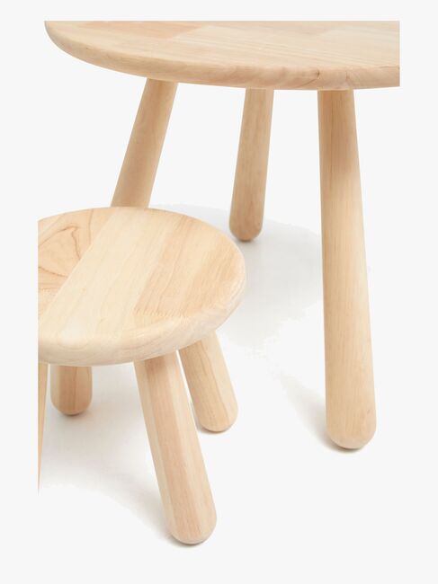 Minitude Nordic Dimma Tisch & Runde Hocker, Natur