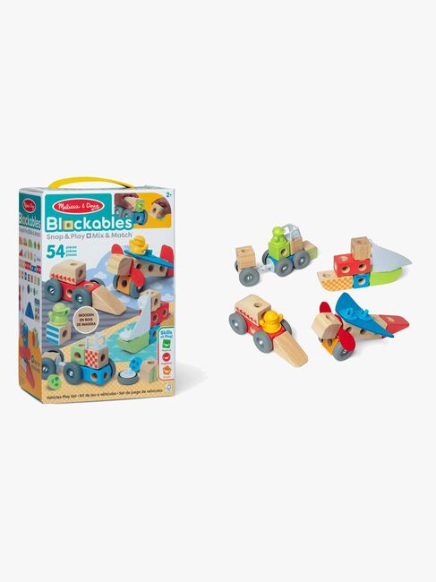 Melissa & Doug Blockables Bausatz Fahrzeug 54 Teile