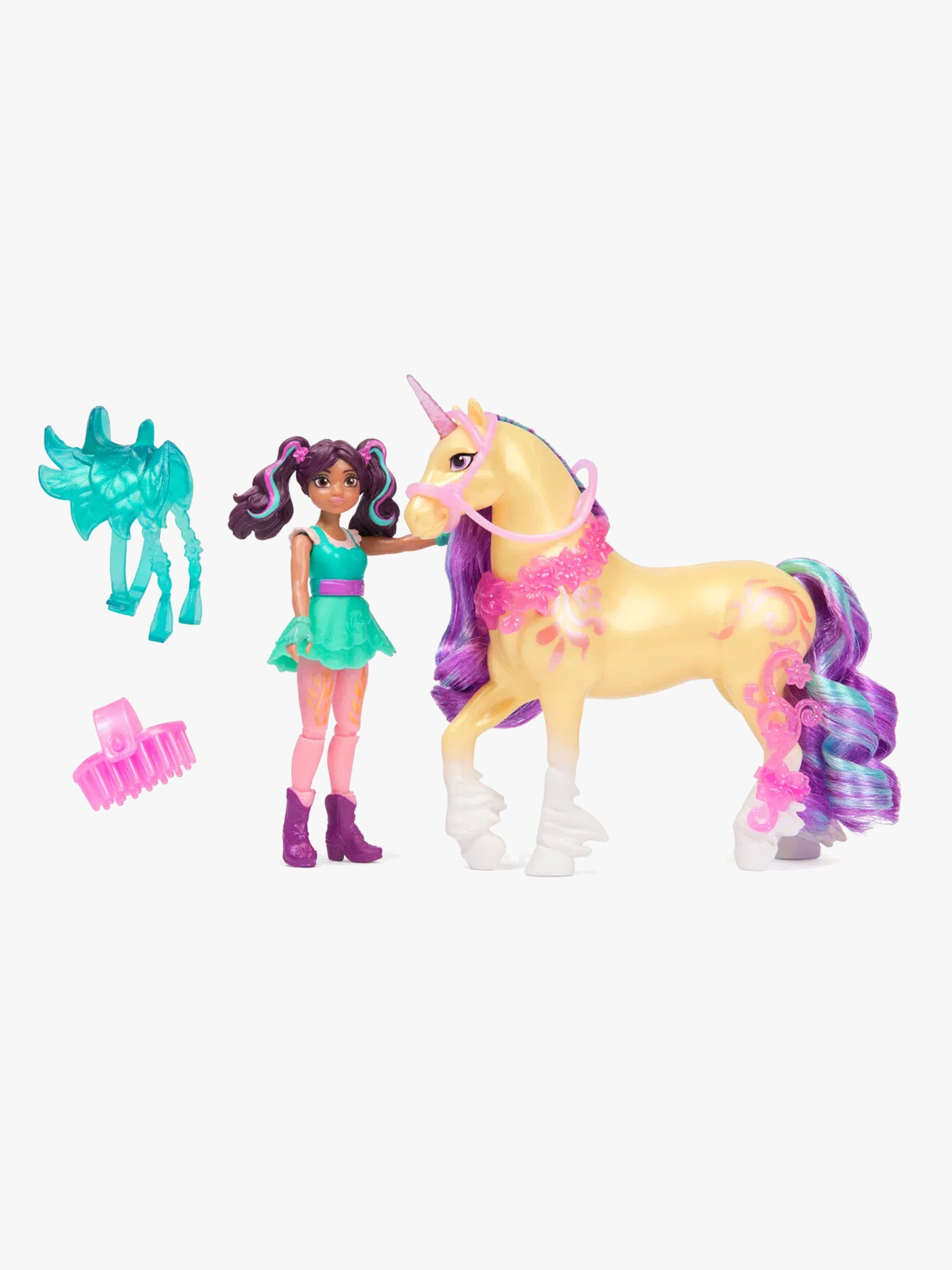 Unicorn Academy Puppe &  Einhorn V2 Ava &  Leaf