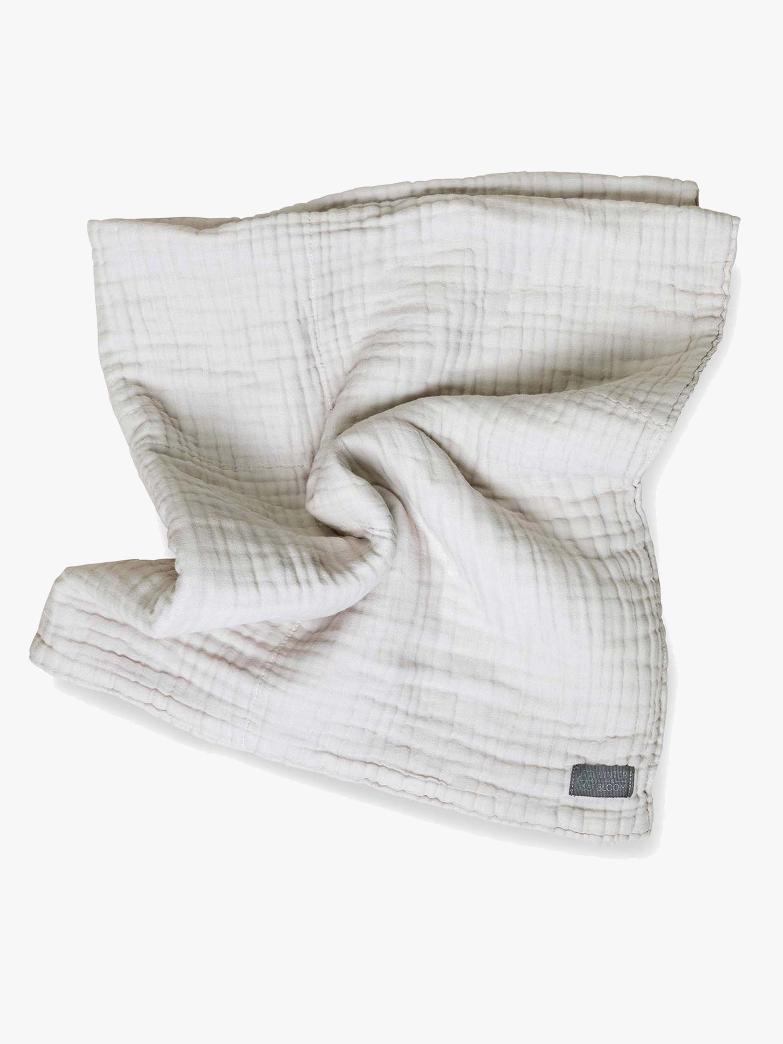 Layered Musselindecke ÖKO, Dove Grey