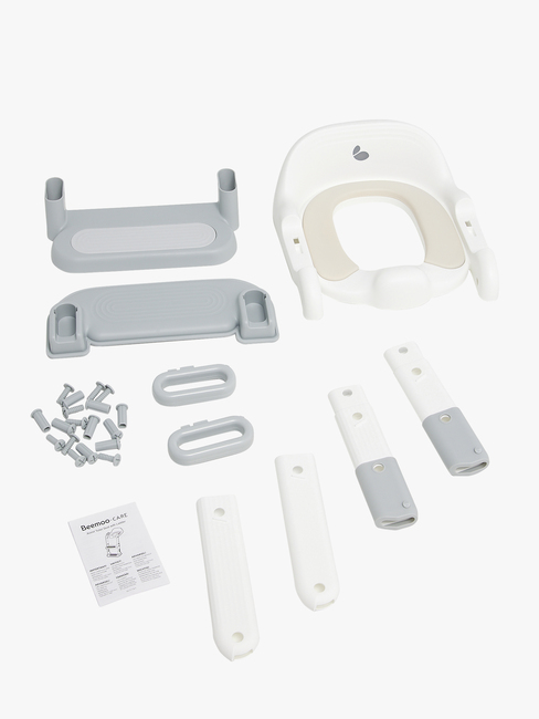 Beemoo CARE Assist Toilettensitz mit Leiter, Grey/White