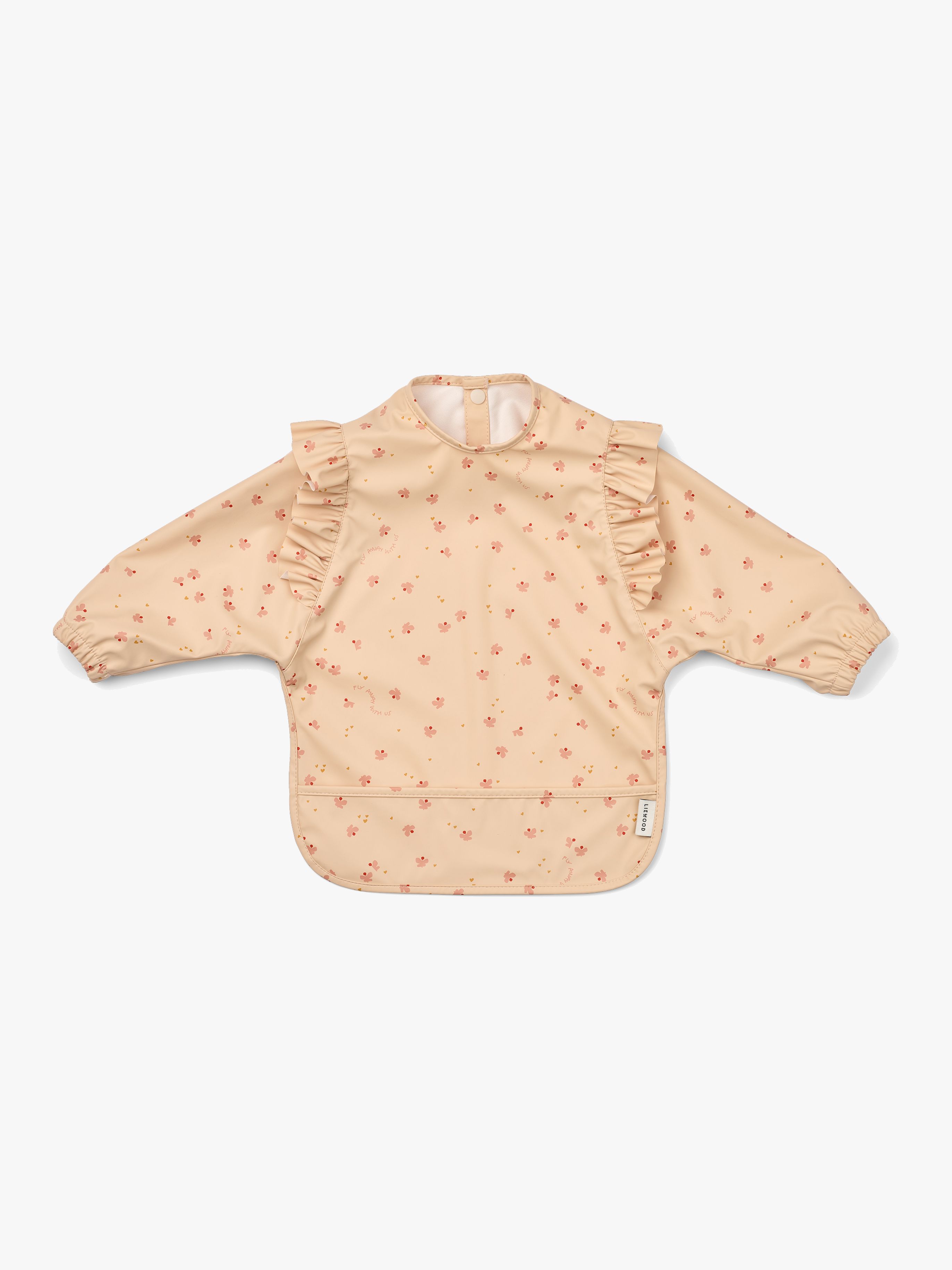 LIEWOOD Merle Rüsche Cape Lätzchen mit Print, Mini Butterfly/Apple blossom