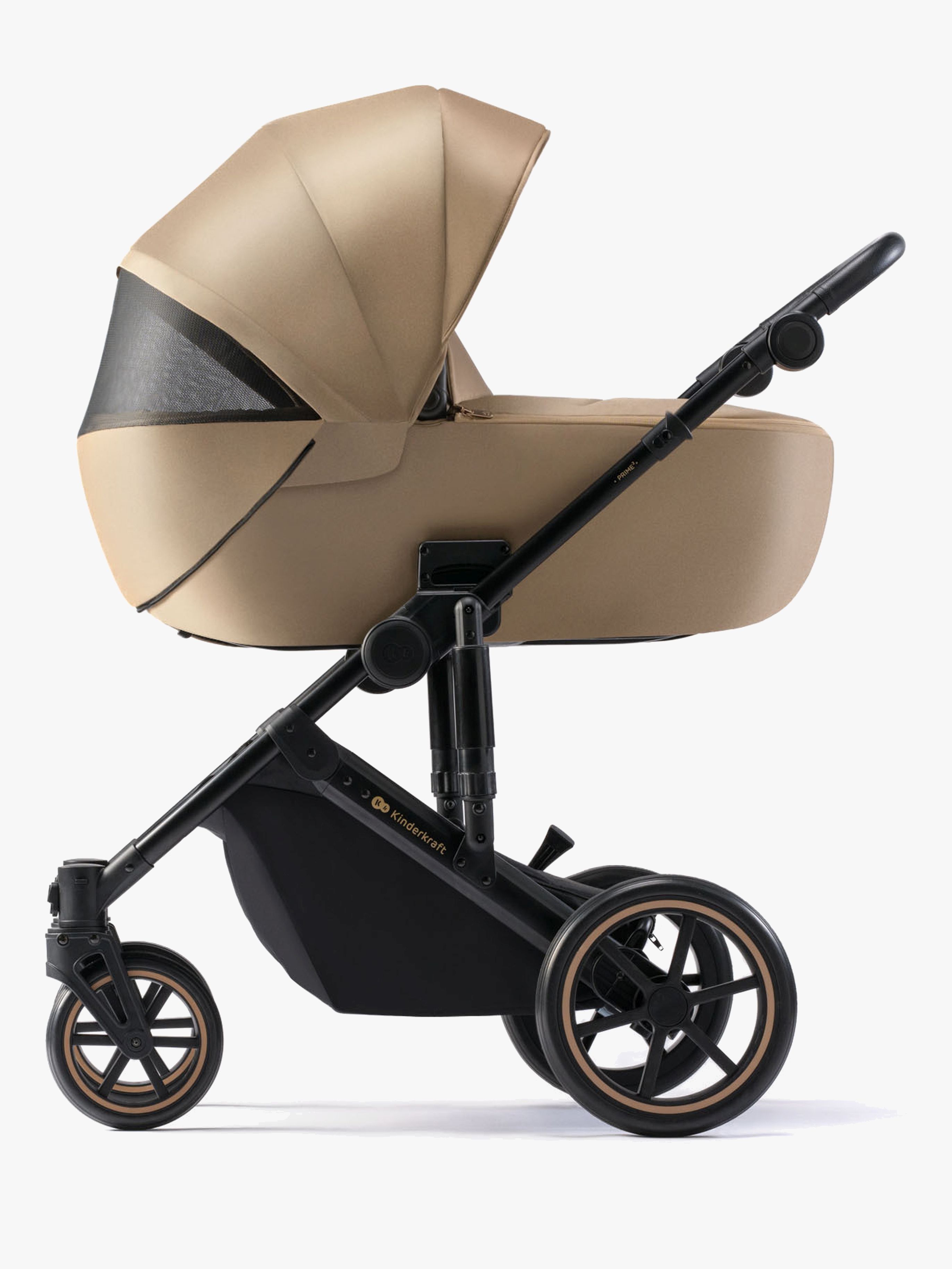 Kinderkraft Prime 2 2-in-1 Kombikinderwagen, Sandrose Beige, Kinderwagen, 2 in 1