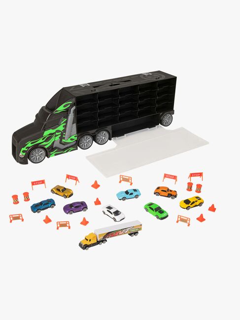 Teamsterz Metro City Spielset Auto Transporter mit 8 Autos