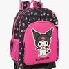 Hello Kitty Kuromi Trolley Reisekoffer 21L, Rosa-schwarz