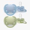 Philips Avent Ultra Soft Schnuller 0–6m 2er-Pack, Grün/Blau