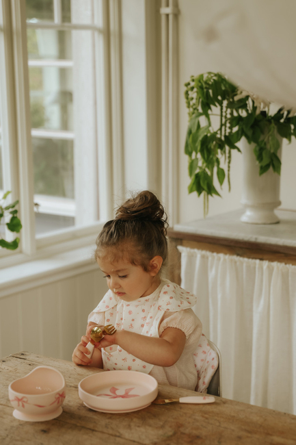 Elodie Schüssel Set Silikon, Rosy Bow