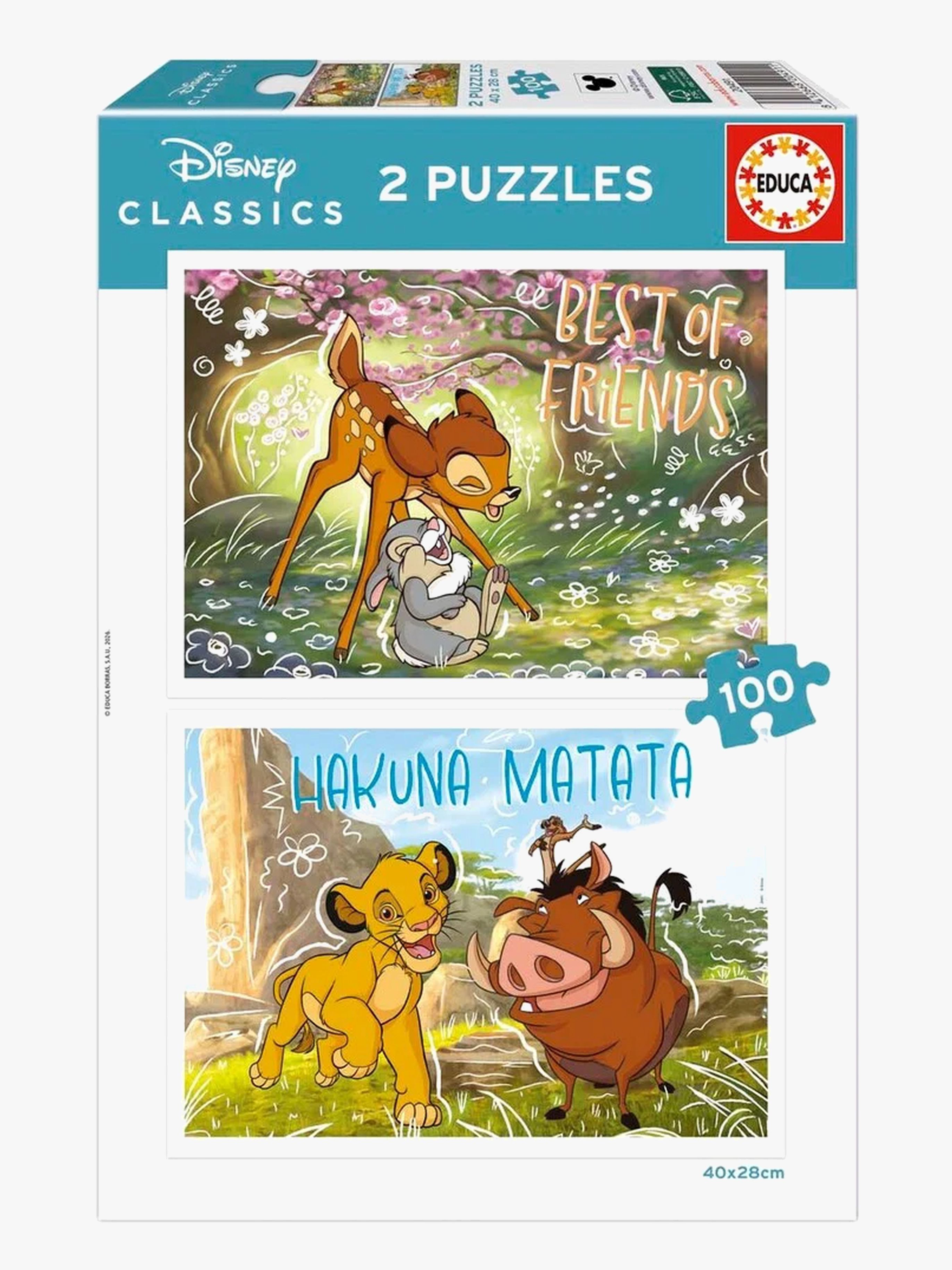 Educa Disney Classic Puzzle 2x100 Teile