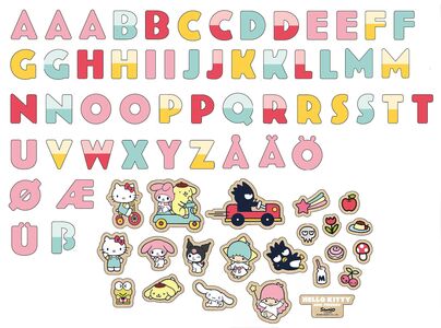 Hello Kitty Magnetbuchstaben und Figuren