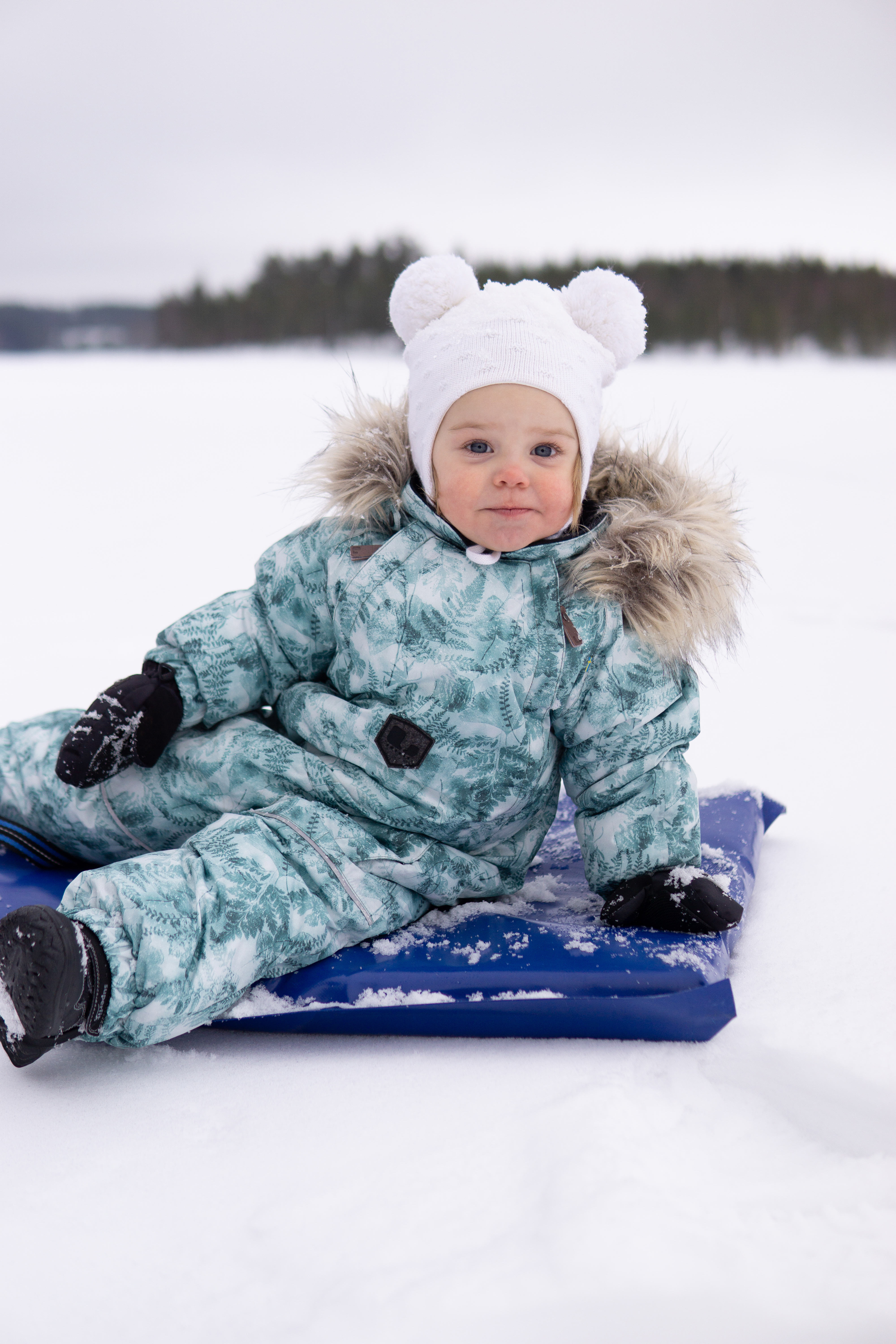 Idaho Baby Mütze Wollmischung, Offwhite, 48-52