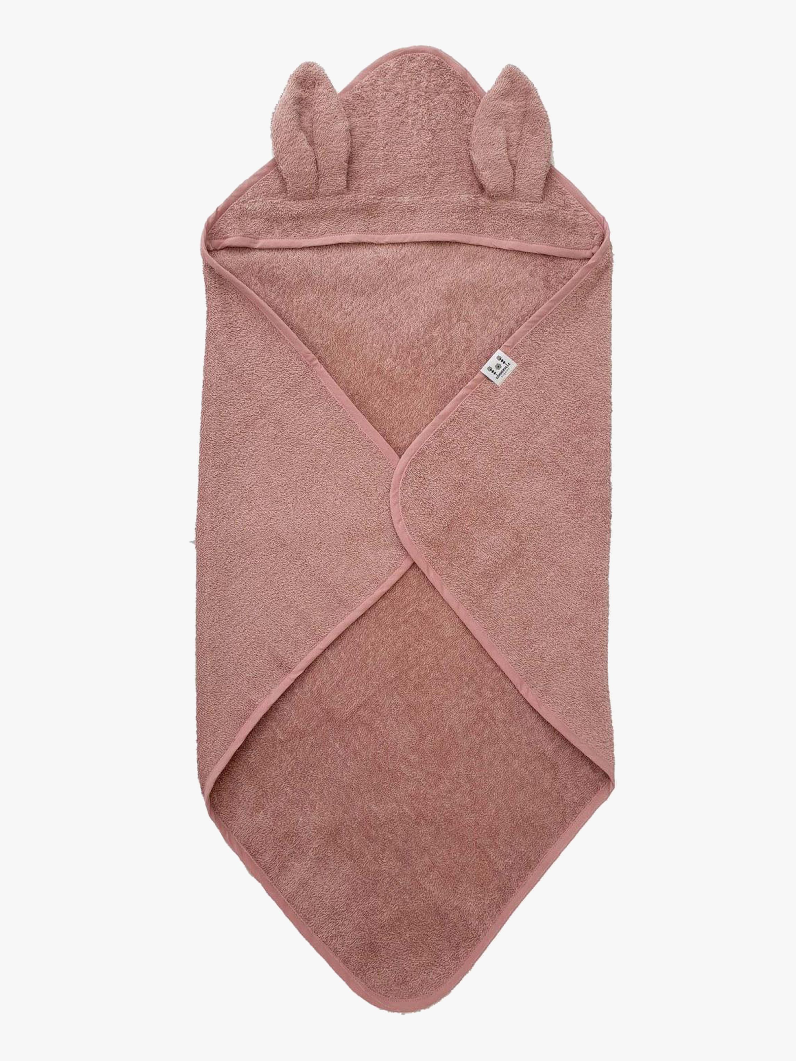 Organic Badecape Kaninchen, Pale Mauve