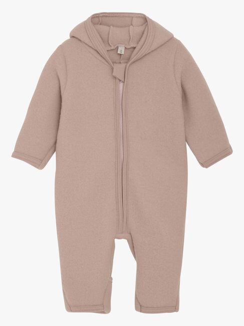 Huttelihut Overall Merinowolle mit Ohren, Mahogany Rose