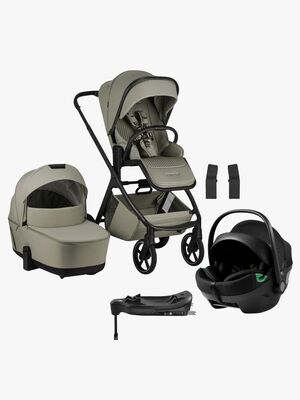 EasyWalker Zoey Kombikinderwagen inkl. Axkid GOKID Babyschale & Basis, Sage Green