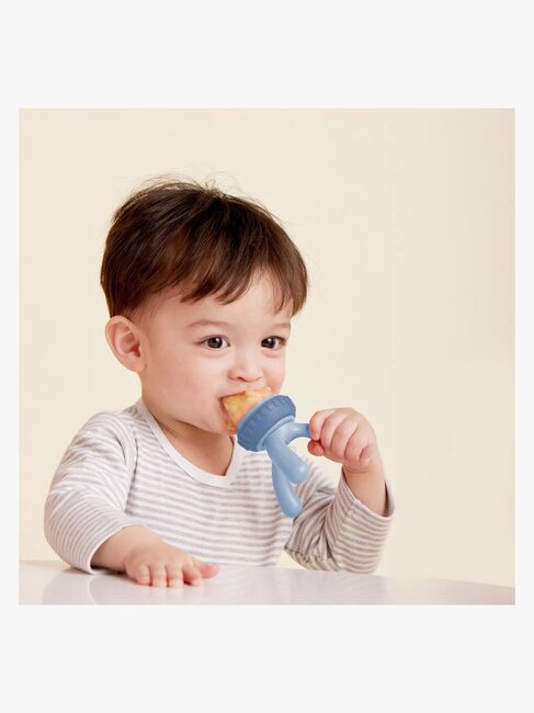 b.box Fruchtsauger Silikon, Blue