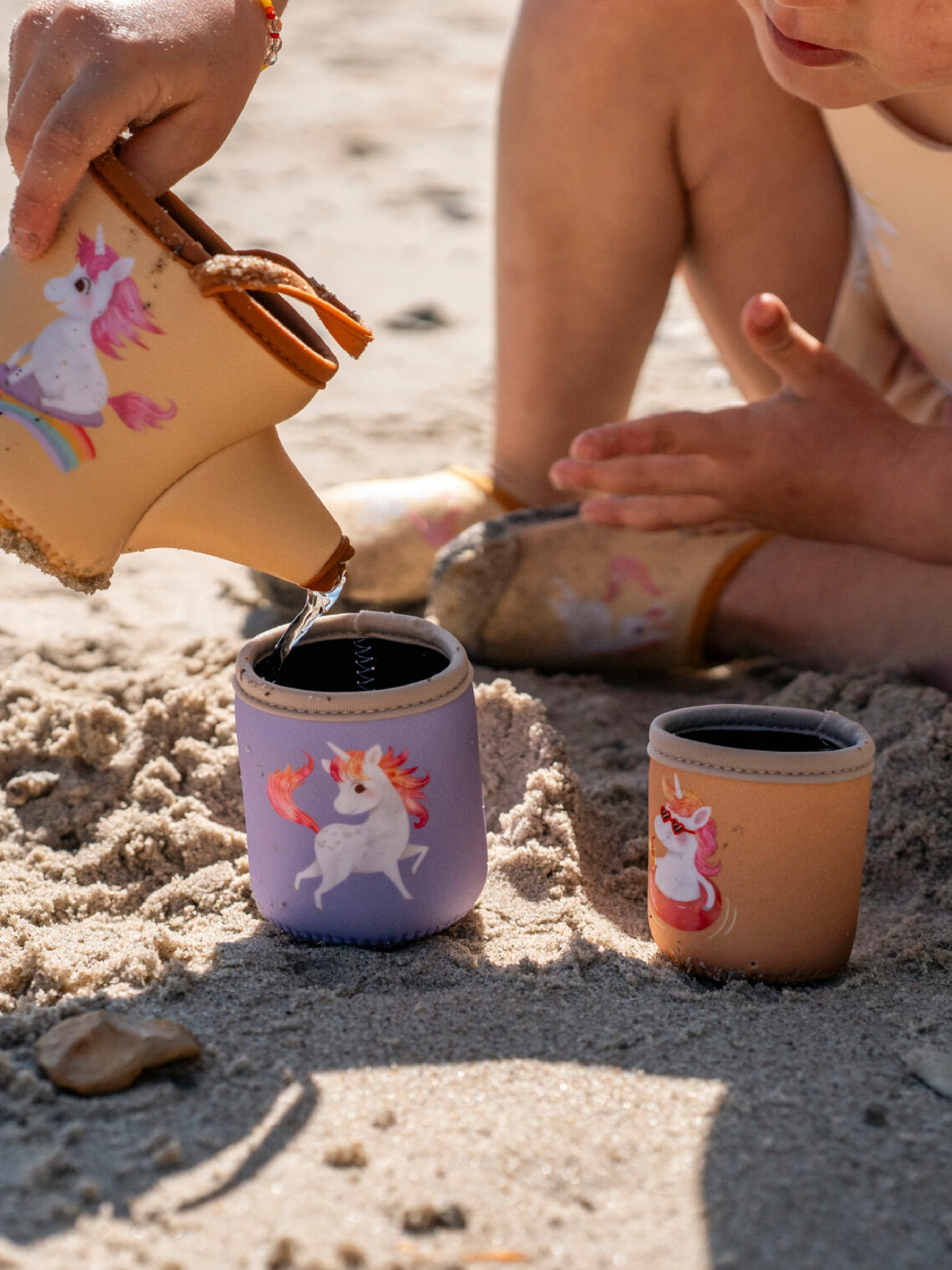 Strandspielzeug aus Neopren, Unicorn Activity Cups